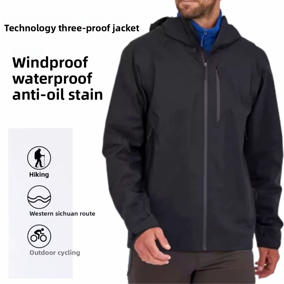 Outdoor Sport Waterproof Jacket - Men's Outdoor Tech Shell Jacket Waterproof