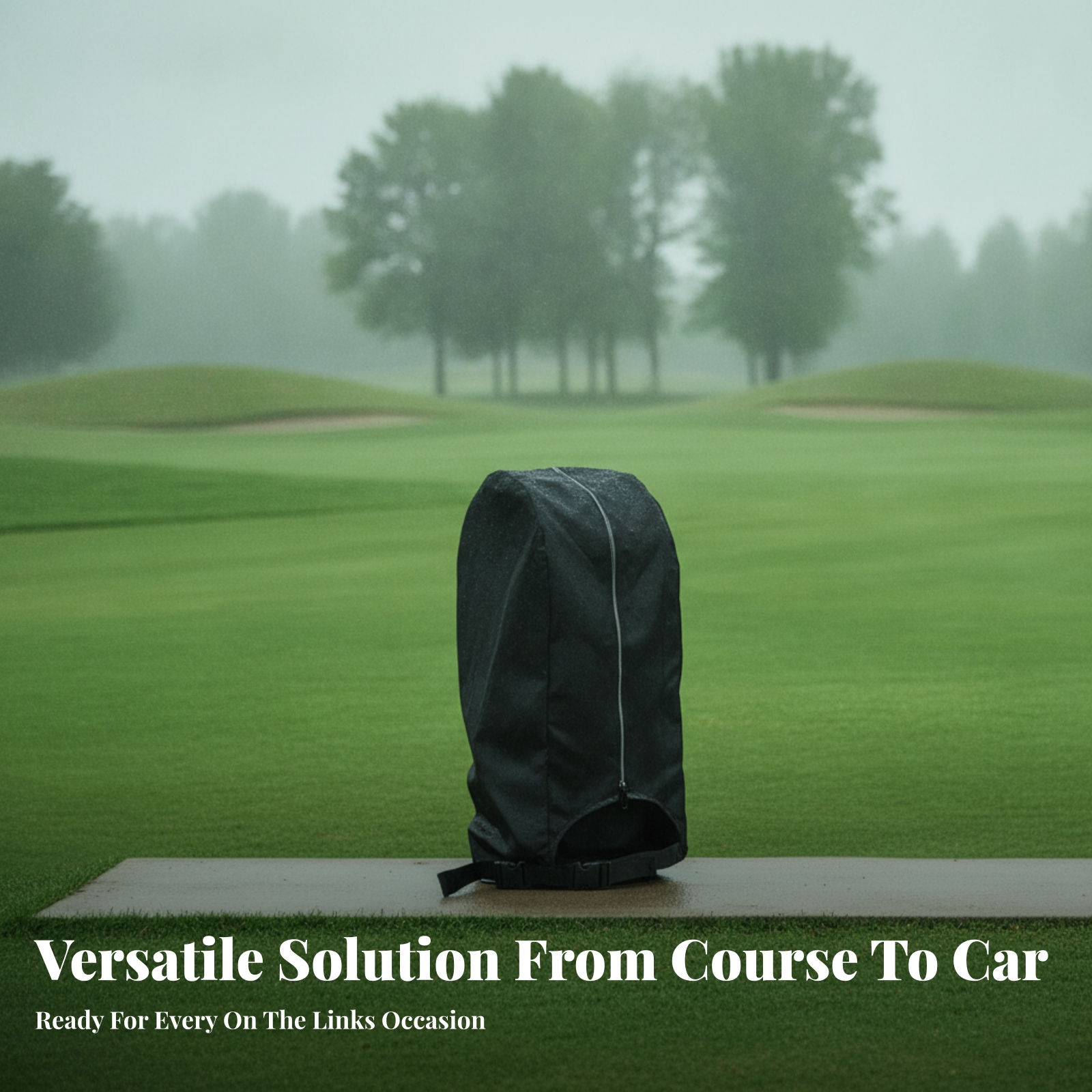 Outdoor Sports Accessories - Water-Resistant Weather Protection Black Golf Bag