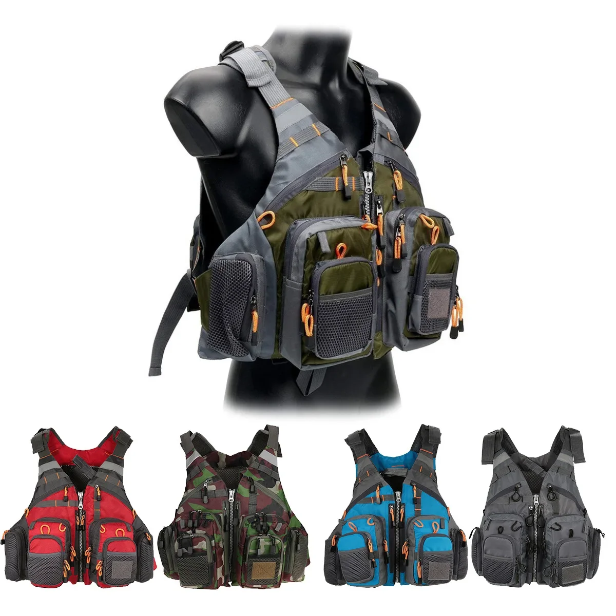 Adjustable Fishing Vest Breath - Outdoor Sport Waterproof Jacket reseña y precio
