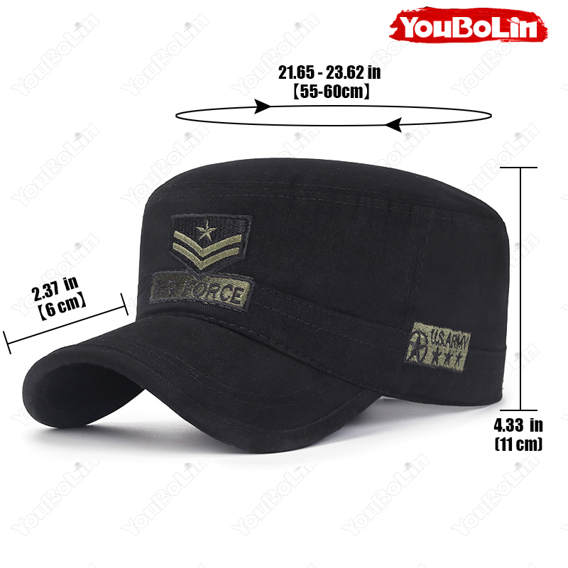 Flat-Top Military Cap, Unisex, - Academy Sports Outdoor reseña y precio