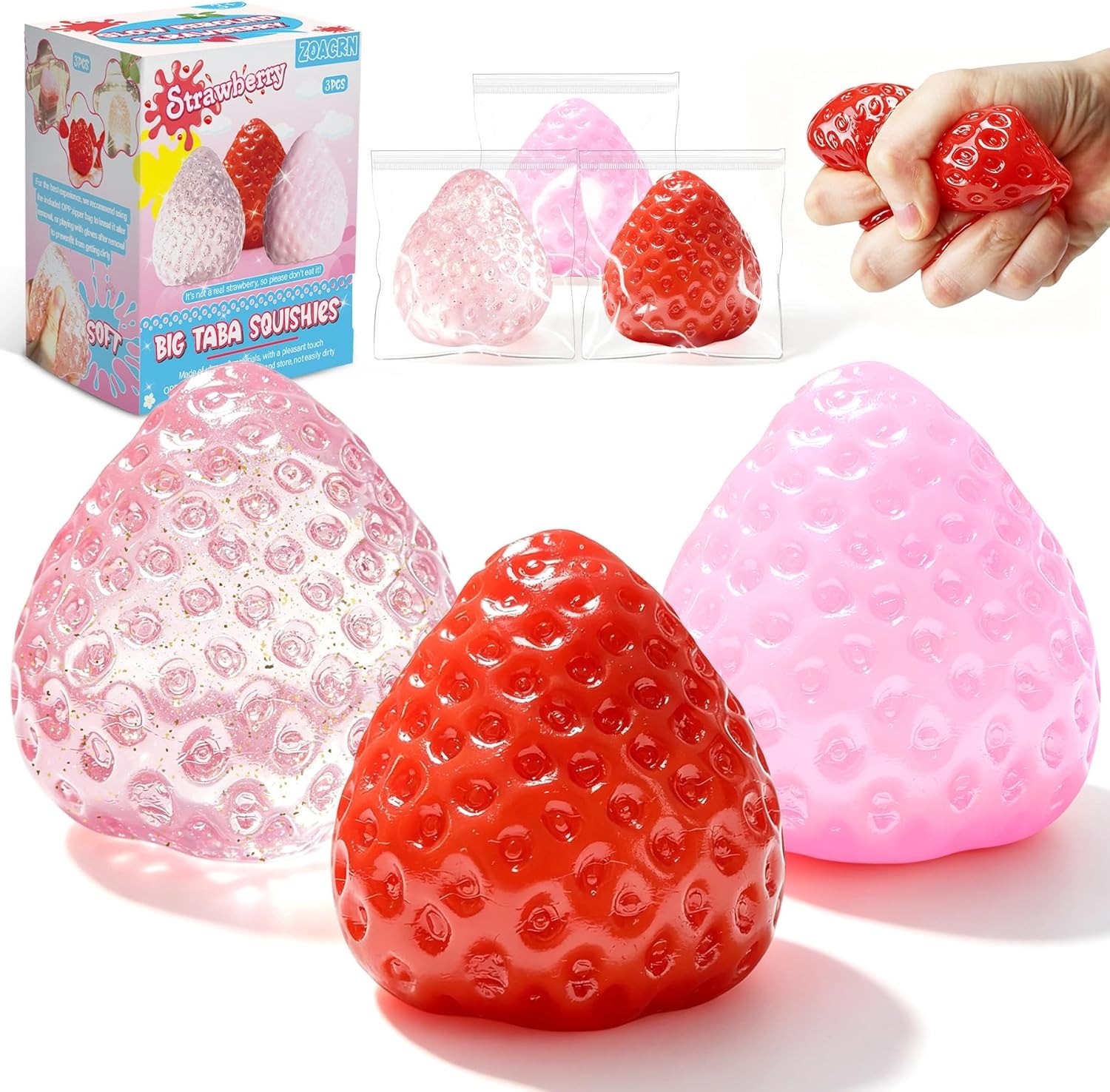 3Pcs Jumbo Strawberry Taba Squ - Outdoor Sports Accessories reseña y precio