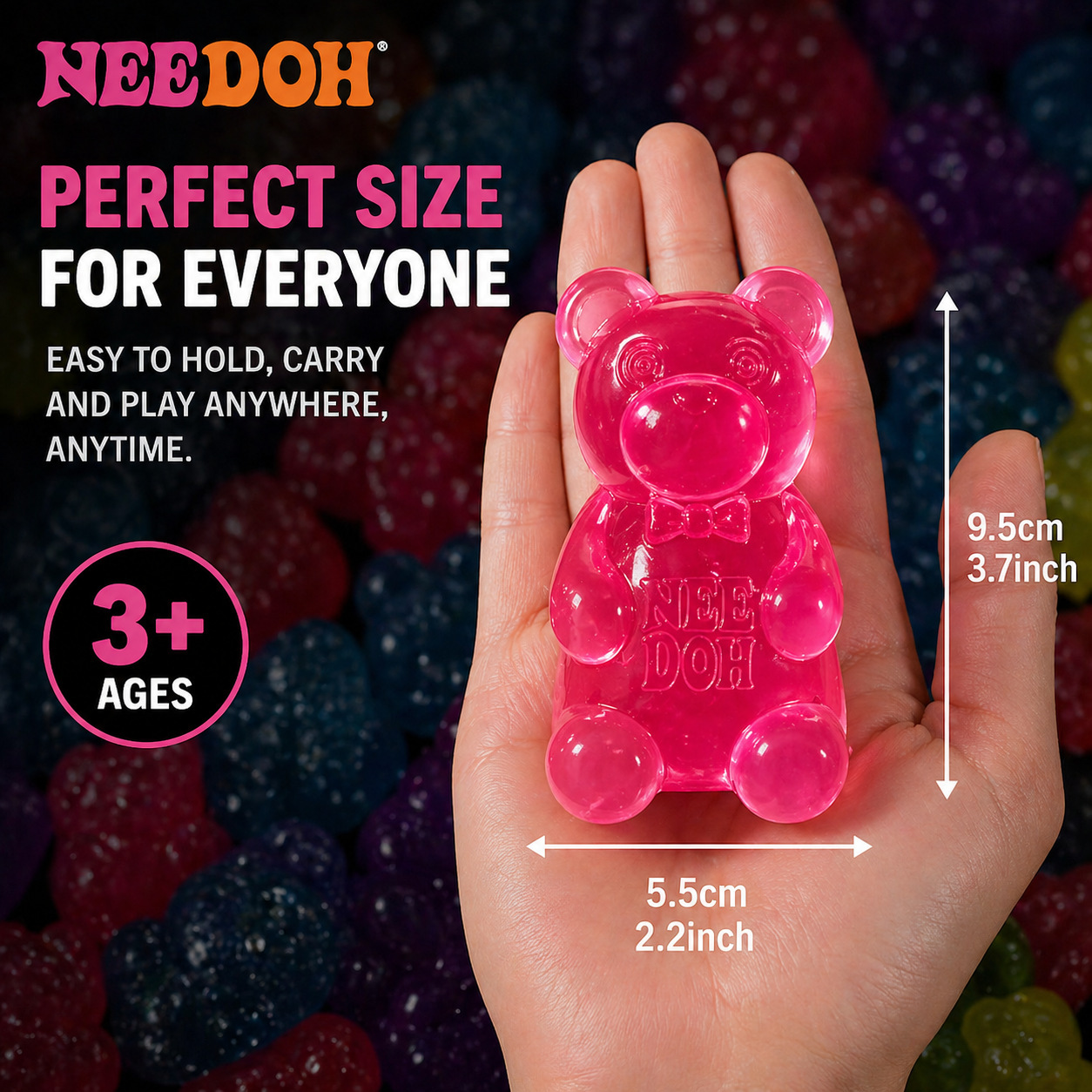 Nee Doh Cute Bear Maltose Sens - Outdoor Sports Accessories reseña y precio