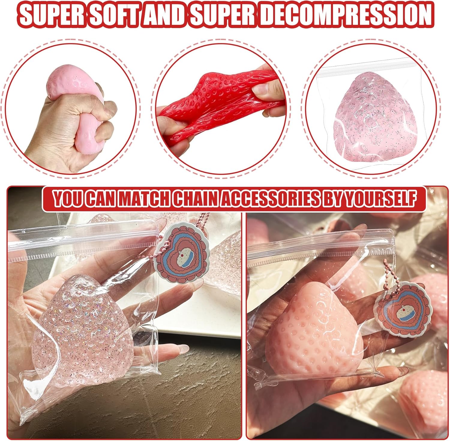 3Pcs Big Taba Squishies Strawb - Outdoor Sports Accessories reseña y precio