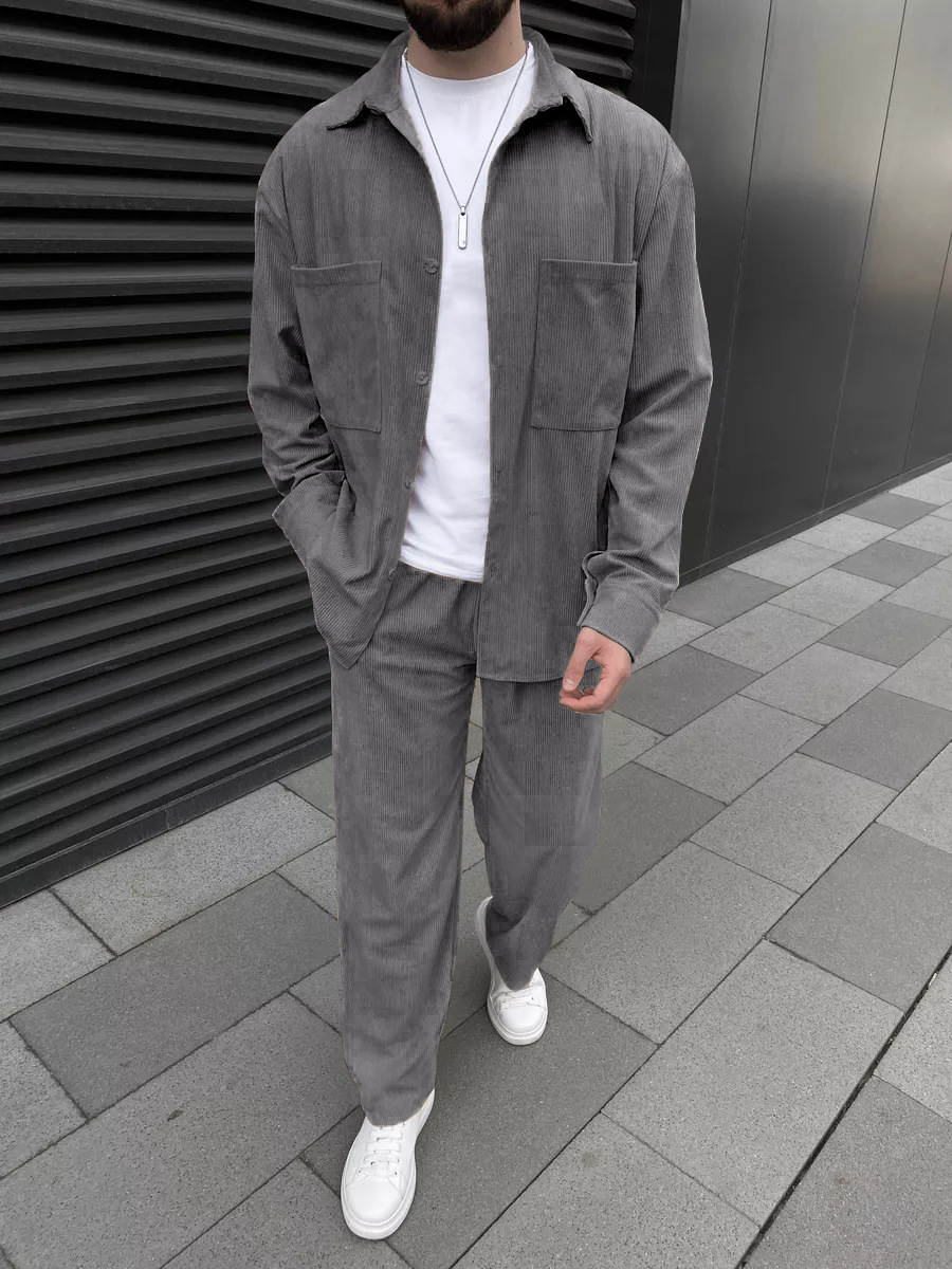 Men's corduroy two-piece outfi - Outdoor Sportswear reseña y precio