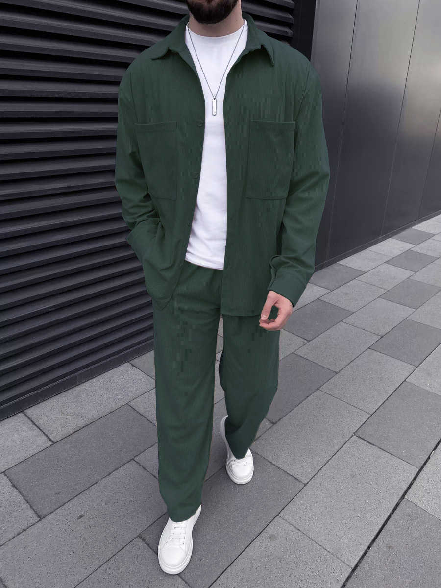Men's corduroy two-piece outfi - Outdoor Sportswear reseña y precio