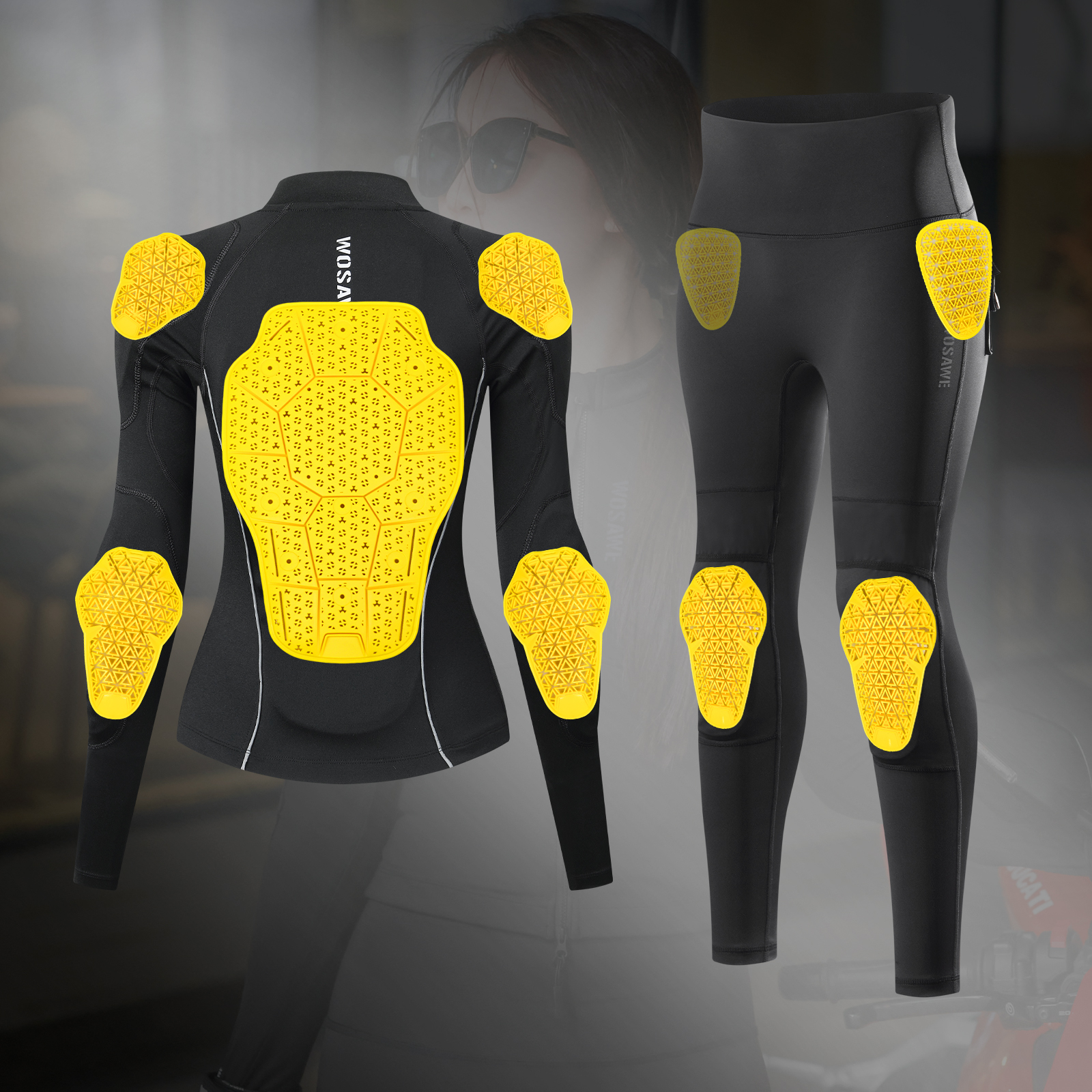 WOSAWE Summer Breathable Motor - Mtb Elbow Pad reseña y precio